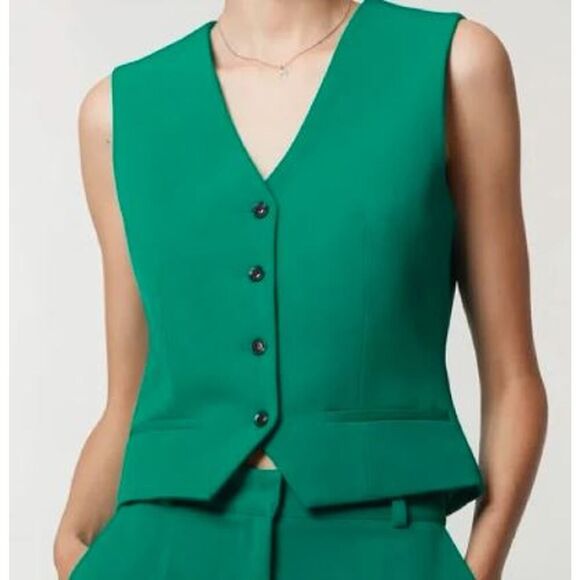 NWT SAINT ART Women's Maude Vest Emerald Sz L and M NWT 225 - Picture 1 of 10